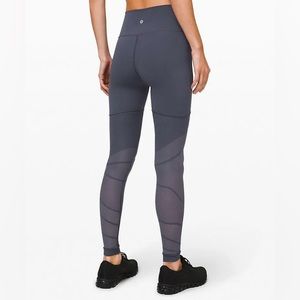 Lululemon Sheer Will High-Rise Tight 28" in Gray Navy